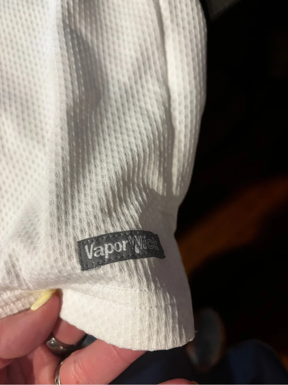The North Face Men’s vapor weave White Half-Zip Performance Polo xl never worn